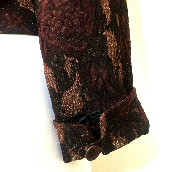 Karen Millen Blazer Jacket Textured Floral Rose 12 - Picture 5 of 8